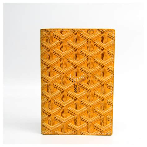 goyard passport holder yellow|Goyard passport holder black.